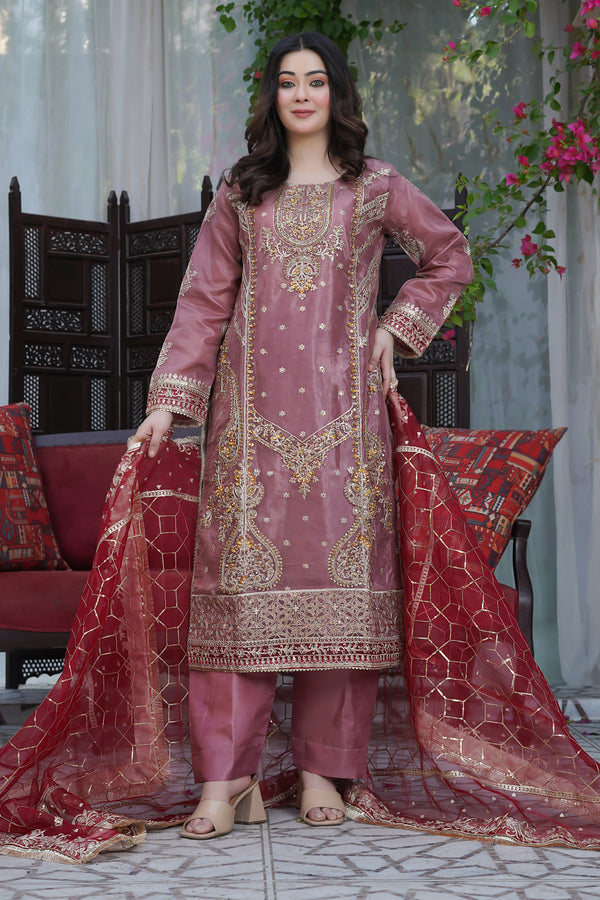 3Pc Fancy Stitched Suit WAS-19 (B)